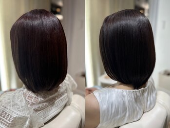 アリエス(Aries)の写真/Aries独自の《特許成分配合W髪質改善トリートメント》ダメージを抑えうるツヤ髪を手に入れませんか？