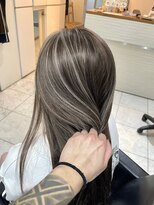 ブレンド 渋谷(BLend)&nbsp;前髪アンブレラカラーこなれミディイメチェンウェーブパーマ