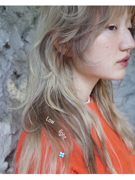 ピープル(people) レイヤーカット ローライトデザインカラー