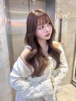 リリー(Lilley)&nbsp;マロンベージュ×小顔レイヤー×韓国風巻き【ayana】