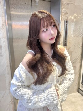 リリー(Lilley) マロンベージュ×小顔レイヤー×韓国風巻き【ayana】