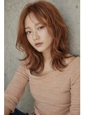アプリコットオレンジ　レイヤーカット