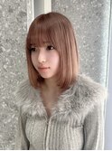 切りっぱなしボブ長めボブナチュラルボブ結べるボブ前下がりボブ