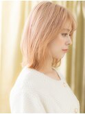 韓国風ブリーチロングウルフブロンドヘアTc2川口10代20代30代