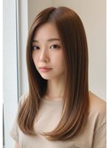 ストレート ベージュカラー 武蔵小山