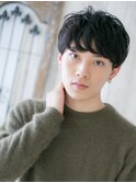 20代30代ナチュラル黒髪スマートマッシュパーマZ上尾
