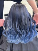 【Rikuto限定】バレイヤージュ　シャドールーツ　エンドカラー