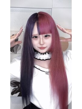 ミルクティー(Milk TEA) ムラサキピンクのツートンカラー♪♪