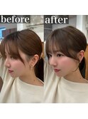 《顔まわり》小顔見えNo.1！垢抜ける顔まわりレイヤーカット