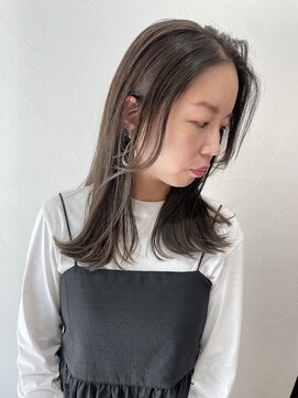 ロッカ ヘアーイノベーション(rocca hair innovation) 透明感ベージュ×くびれミディ