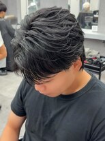 エルマーク 堺東(L-MARK) センターパート/ニュアンスパーマ/ダウンパーマ/men's