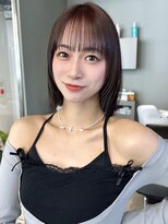トリッカ シブヤ(TRICCA SHIBUYA)&nbsp;大人ボブ渋谷レイヤーカットミディアムボブブラウンベージュ