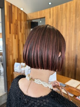 ヘアラウンジ アングゥ(hair lounge ungu) ミニボブ×裾カラー