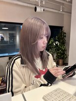 チル(chill)&nbsp;2ブリーチ×ミルクティーグレージュ×レイヤーカット