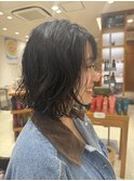 ボブパーマ デジタルパーマ ゆるウェーブ 外ハネ