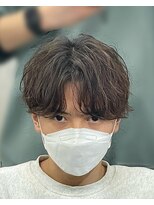 メンズヘアセンス 渋谷(MEN'S HAIR SENSE)&nbsp;ニュアンスパーマ/センターパート/メンズ/眉毛/フェザーパーマ