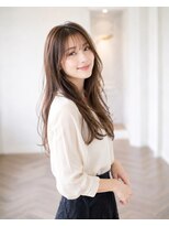 バグズ ヘアデザイン 桔梗が丘店(Baguz HAIR DESIGN) 大人韓国レイヤー×透明感ショコラベージュ×くびれロング