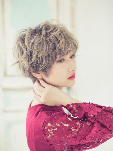 ジェンダーレスパーマ：L032297063｜ル クゥル 佐久店のヘアスタイル