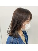 インナーカラーベージュ イヤリングカラー 福岡 天神 薬院