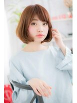 ミック ヘアアンドメイク アップ 駒込店(miq Hair&Make up)&nbsp;クラシカルマッシュボブ★ピンクベージュフレンチガーリーc1
