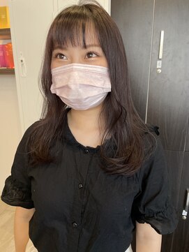 グランドール リュクス(Grandoll Luxe) ラベンダーグレージュ/カシスブラウン×ふんわりミディ