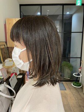 クローゼット 新宿(closet) 外ハネボブ/ペールベージュ[髪質改善/ヘッドスパ白髪染め/新宿】