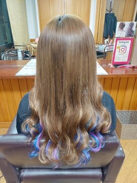 エクステンション クーチャー(Extention Cu'cha) エクステ150gブルー、パープルインナー