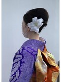 夜会巻き☆和装ヘアセット