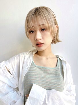 トルネード(TORNADO) 大人ショートボブ前髪ありミニボブ外ハネ丸顔面長絶壁K02-25