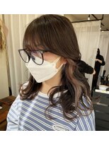 ジャンクス 千葉(junks)&nbsp;イヤリングカラー/ハイライト/インナーグレージュ