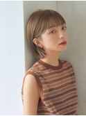 シアーバングの丸みボブ