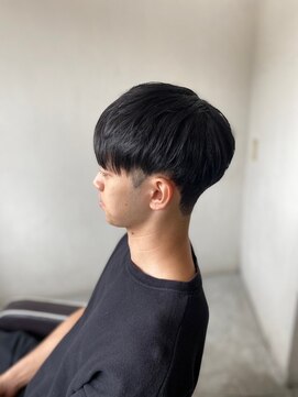 ソイクフ 四条大宮店(SOY-KUFU) 【soy-kufu】MEN'S HAIR束感アッシュブラックマッシュショート