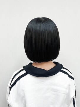 トップヘアー 玉島店(TOP HAIR) 《TOPHAIR 玉島店/ もも》切りっぱなしボブ