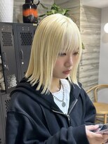 ヲタク(wotaku.) ホワイトブロンド抜きっぱなし切りっぱなしハイトーンリタッチ