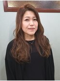 30代40代大人可愛いなみなみチョコレートブラウンカシスレッド
