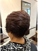 50代60代70代/ショートパーマ/グレイショート
