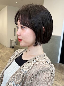 セイドット フクオカ(Say.FUKUOKA) Say.岩井 軽めミニボブ×サイドバング×大人可愛い