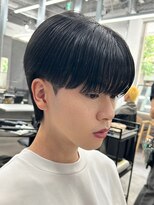 エルマーク 京橋(L-MARK)&nbsp;黒髪マッシュナチュラルマッシュメンズヘア韓国ツーブロック