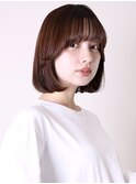 大人かわいい似合わせカットメルティカラーストレートボブ0103