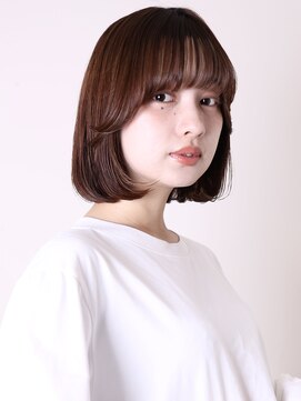 トライポッド(TRIPOD) 大人かわいい似合わせカットメルティカラーストレートボブ0103