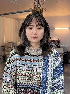 カルテ(QUARTE) フェイスフレーミング×裾カラー