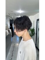 メンズサロン キング 梅田店(Men’s salon K!ng)&nbsp;波巻きツイストスパイラルパーマ/フェザーパーマ/眉毛/メンズ