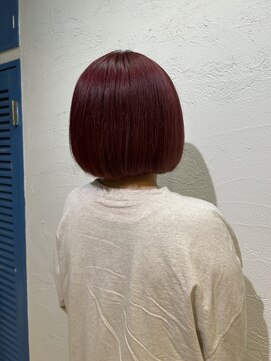 アジールヘア 池袋東口店(agir hair) ブリーチ1回~チェリーレッドワインレッドボルドーピンク池袋東口