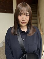 コレットヘアー ザモリオカ(Colette HAIR the MORIOKA)&nbsp;お顔まわりのレイヤー×オリーブベージュ