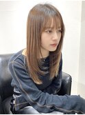 ロングレイヤー　結べるレイヤー　顔周り　博多美容室