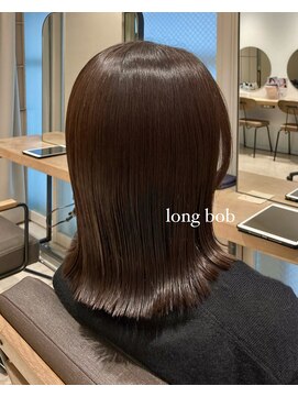 サード(Third) 艶重視のブラウンカラー＊ロブヘア