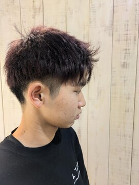 エスポワール 北習志野店(ESPOIR) アップバング×パープルカラー