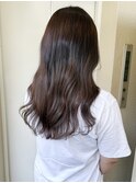 "久保田"ブリーチなしダブルカラーマロンベージュレイヤーカット