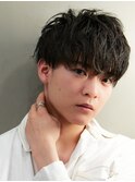 シャドウパーマメンズカットスパイラルパーマツイスパ波巻き