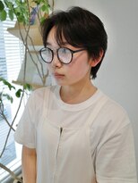 エヌ 烏丸(enu) センターパートショート/矢谷/enu烏丸/京都美容室